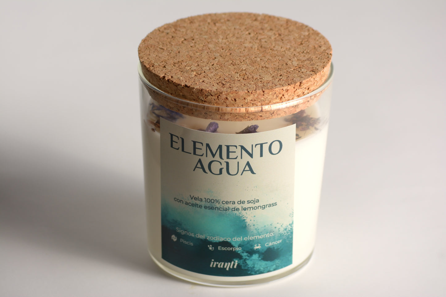 Vela elemento Agua (Vidrio).