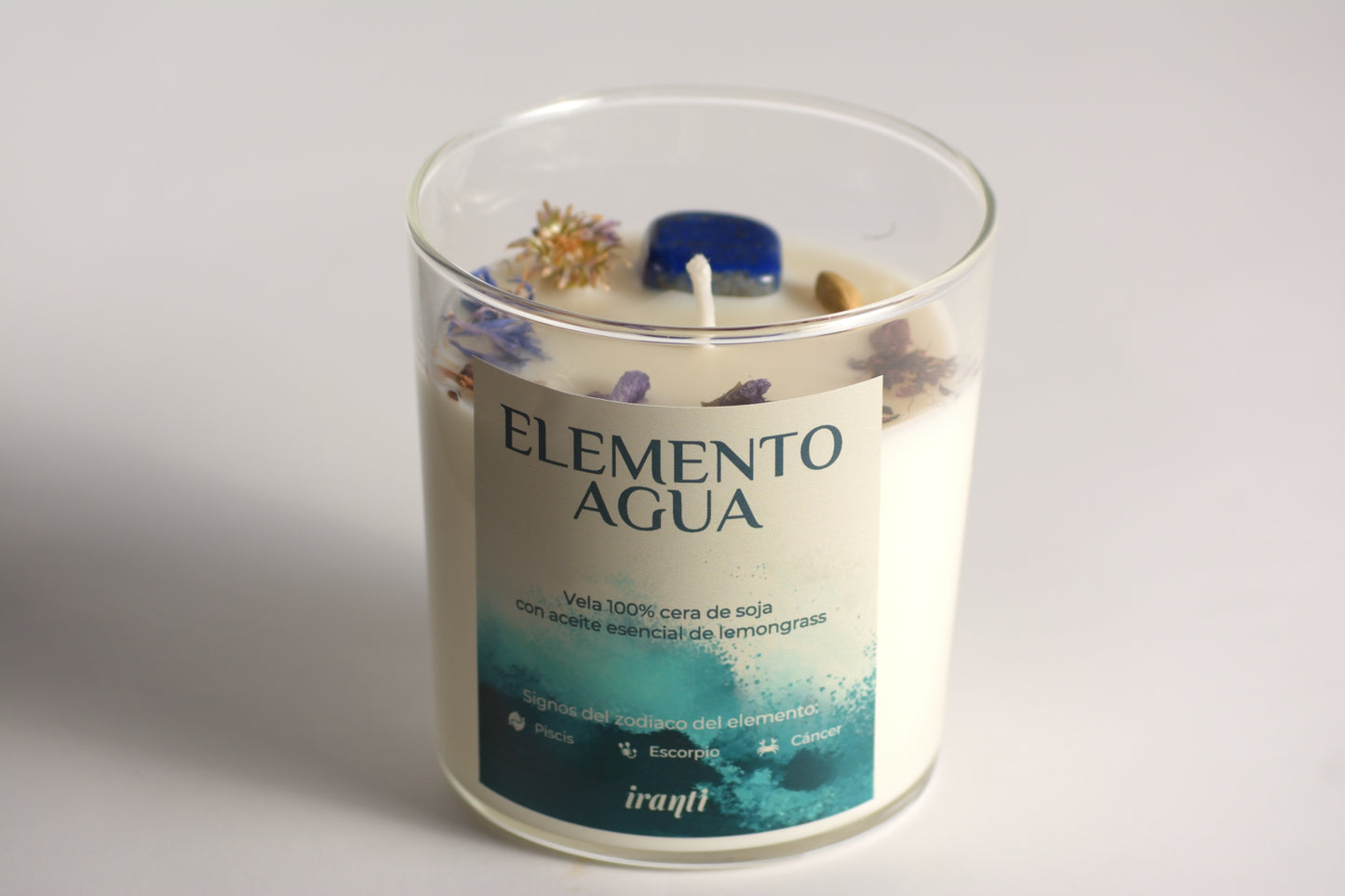 Vela elemento Agua (Vidrio).