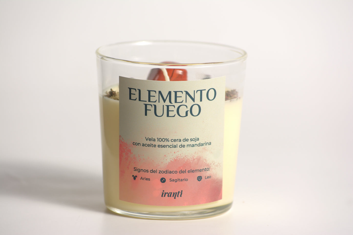 Vela elemento Fuego (Vidrio).